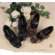 Modo Picture Frame Square Toe Shoes(Leftovers Stock/3 Colours)